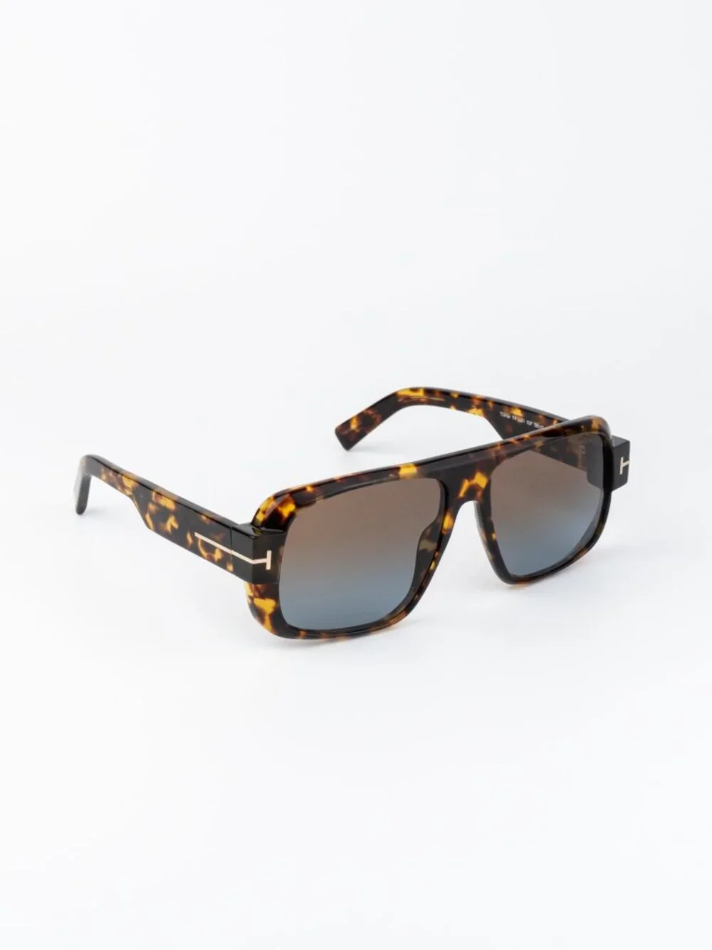Tom Ford TURNER Men Sunglasses Havana Brown Gradient Pilot FT1101 52F AUTHENTIC